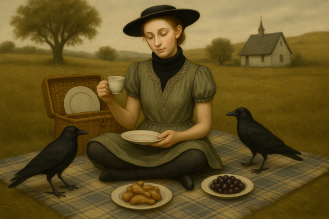 Aamiainen puistossa ja varikset.png